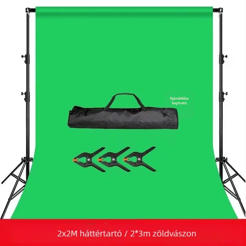 Zöld fotóháttéranyag, vastagított, 120 g, élő közvetítéshez