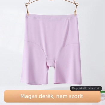 Plusz méretű női varrás nélküli rövid leggings modal anyagból, magas derék, nyári könnyű viselet, átlátszatlan