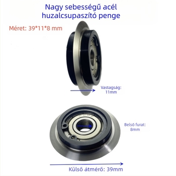 Kisméretű huzal-leválasztó gép penge, kézi/elektromos meghajtással, vágókerékkel és csapággyal, 39 mm