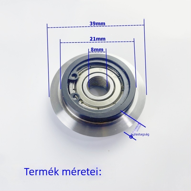 Kisméretű huzal-leválasztó gép penge, kézi/elektromos meghajtással, vágókerékkel és csapággyal, 39 mm