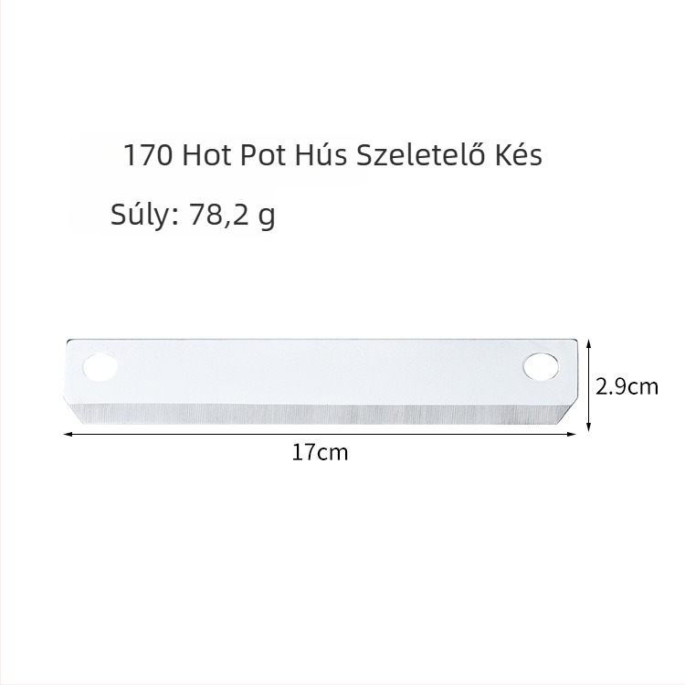 170 rozsdamentes acél hot pot hús szeletelő penge, élelmiszeripari gépekhez, sokoldalú marhahús szeletelő penge
