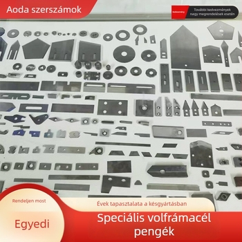 Vezetékek leválasztására szolgáló géphez speciálisan formázott pengék: forgó pengék, lyukasztó pengék, jelölő pengék, rezgő pengék, fotovoltaikus pengék, gumiabroncs-vágó pengék