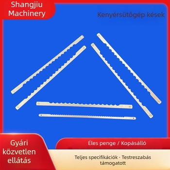 Rozsdamentes acélból készült fogazott pengék kenyérsütő gépekhez