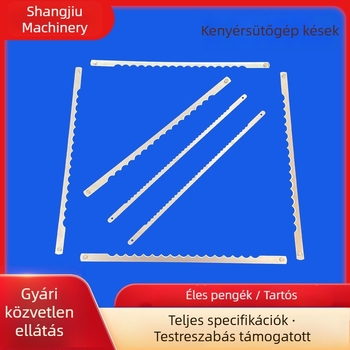 Rozsdamentes acélból készült fogazott pengék kenyérsütő gépekhez