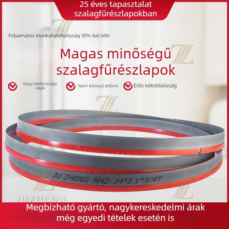 M42 bi-metál szalagfűrész penge fémvágáshoz, 4115 modell, köracél profilokhoz