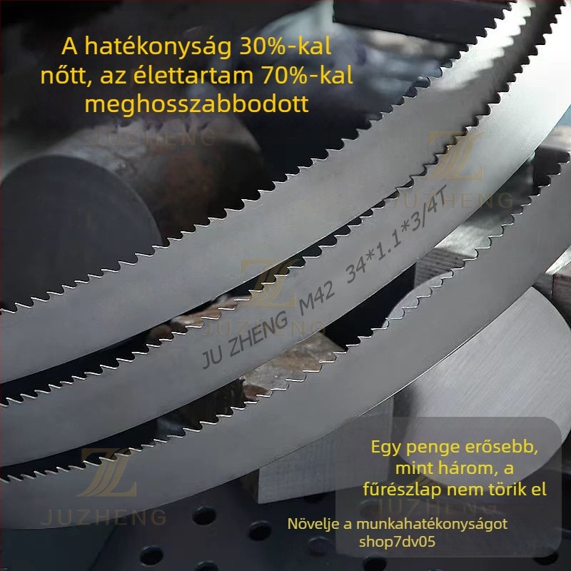 M42 bi-metál szalagfűrész penge fémvágáshoz, 4115 modell, köracél profilokhoz