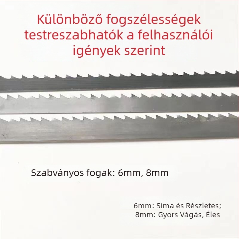 SK51 Szalagfűrész penge, faipari, görbült anyagokhoz, finom szénacél penge