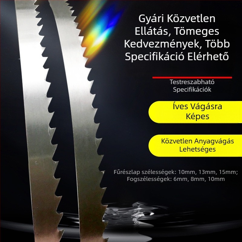 SK51 Szalagfűrész penge, faipari, görbült anyagokhoz, finom szénacél penge