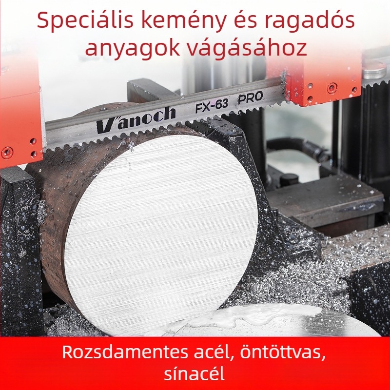Huoxian M42 kettős fémű szalagfűrész penge fémek vágásához, modell 3505, armatúra, rozsdamentes acél és öntőacél 4115