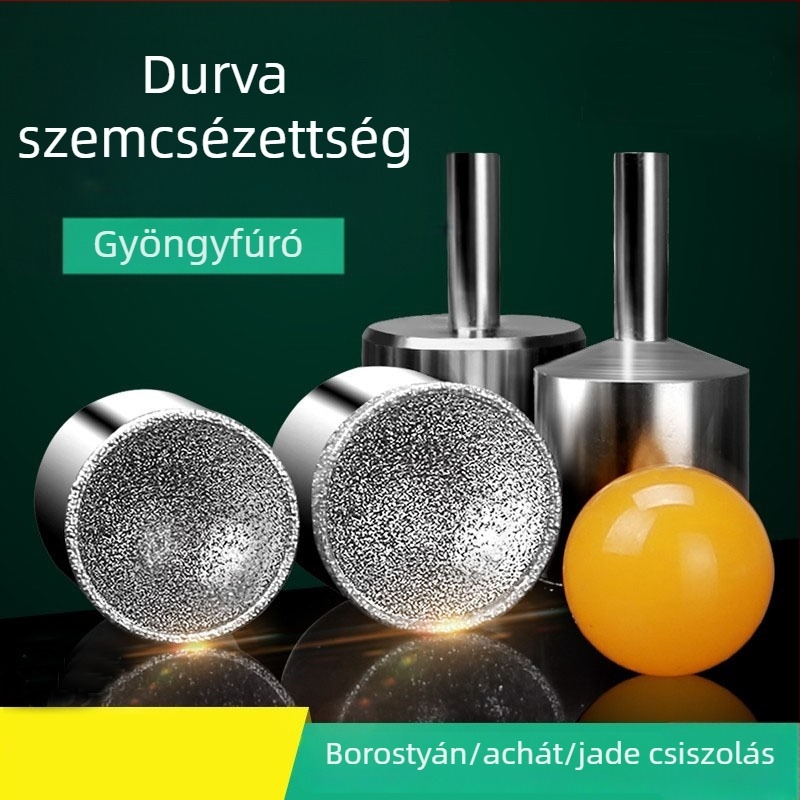 Jade gyöngy csiszolófej, diamánt bevonattal, gyöngyök finomításához és polírozásához — Nest Bead