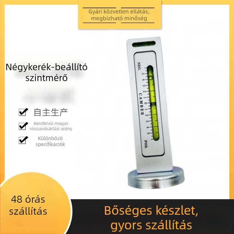 Autó négykerék-align mágneses vízszintmérő és camber-szög beállító eszköz