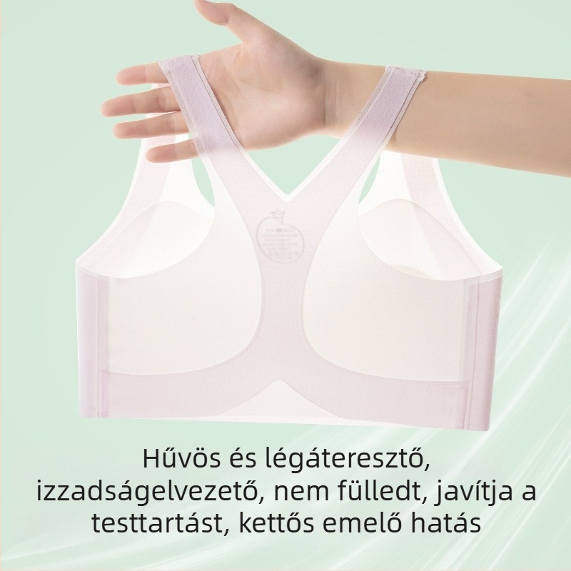 Lányoknak készült edzőmelltartó, mellény-stílus, nejlon anyag, kényelmes viselet