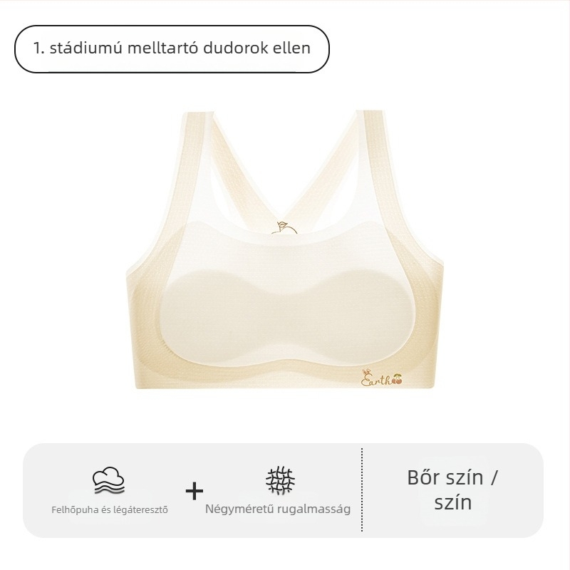 Lányoknak készült edzőmelltartó, mellény-stílus, nejlon anyag, kényelmes viselet