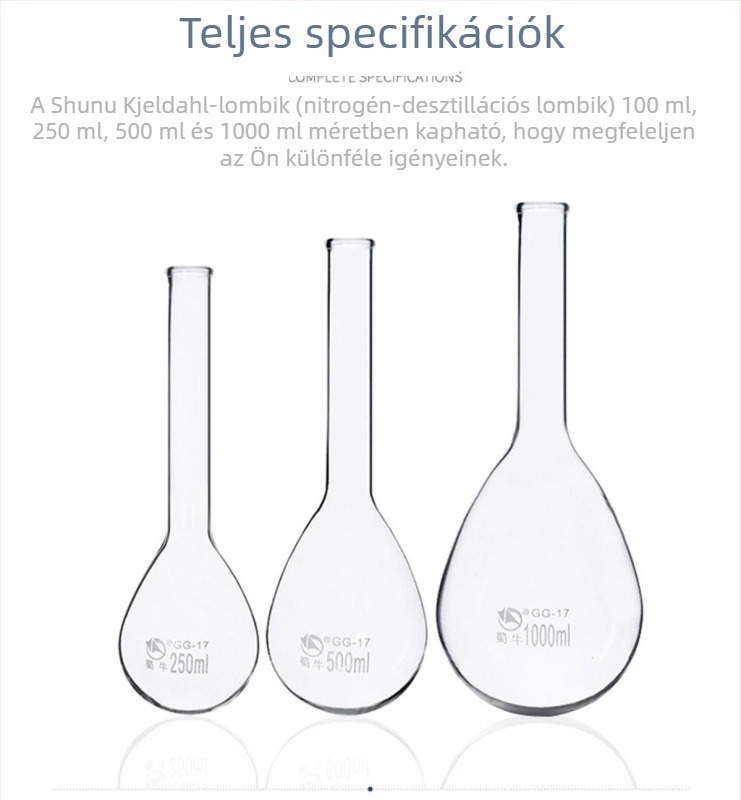 Shuniu nitrogén-kolba, Kai-stílus, egyszerű és standard nyílás, 100/250/500/1000 ml