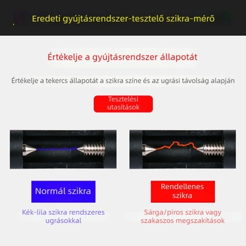 Jármű magasfeszültség-vonalak és HV csomag teszter; gyújtó- és indítási rendszer teszter; gyertya hézagmérő