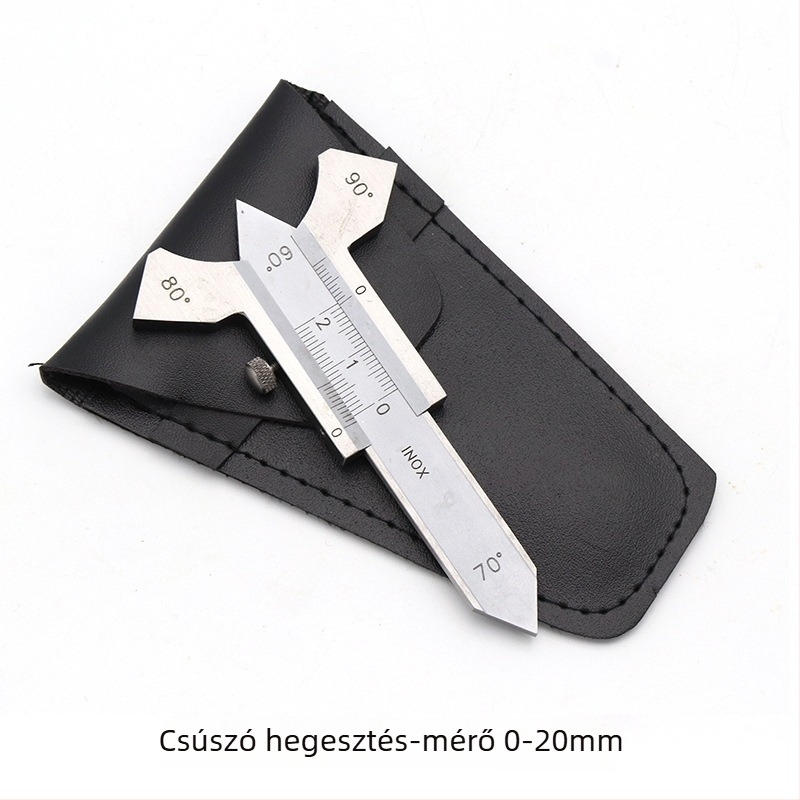 Varratellenőrző vonalzó, fillet varratmérő és vernier, 0-20 mm