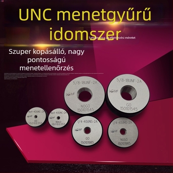 VGMF Amerikai gyűrűmérő készlet 0-80, 2-56, 4-40, 6-32, 8-32, 1/4, 3/8, 5/16, 2A