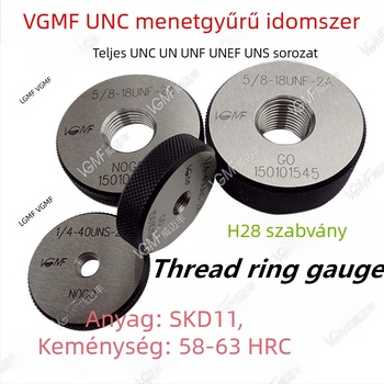 VGMF Amerikai gyűrűmérő készlet 0-80, 2-56, 4-40, 6-32, 8-32, 1/4, 3/8, 5/16, 2A