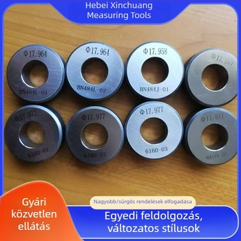 M6×0.75-6G metrikus menetgyűrű, olajcső mérő, finom menet mérő, sima felületű gyűrűmérő