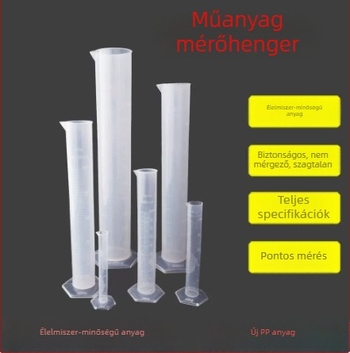 Műanyag mérőhenger skálával, 100/250/500/1000 ml