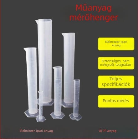 Plasztikus mérőedény graduált 100/250/500/1000 ml jelölésekkel