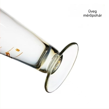 Üveg mérőhenger kémiai kísérletekhez, 10–1000 ml, nagy kapacitás, átlátszó konusos mérőedény