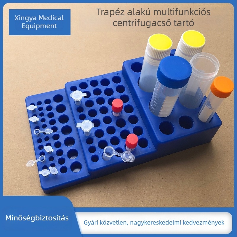 Műanyag trapéz alakú centrifugatartó, többfunkciós tartó 4–28 mm átmérőjű csövekhez