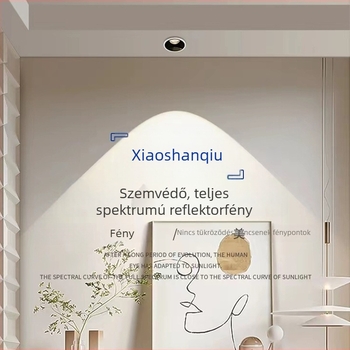 LED spotlámpa anti‑reflexiós, falmosó világítás a nappaliba