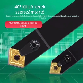 CNC eszterga külső forgácsoló szerszám, szár MCMNN2020K12-100, 40° gyémánt bevágó él