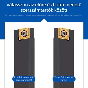 CNC hengeres esztergáló szerszámrúda, 90° gyémánt rögzítő, kinyúló szerszám-támasz SCACL SCACR1212H09