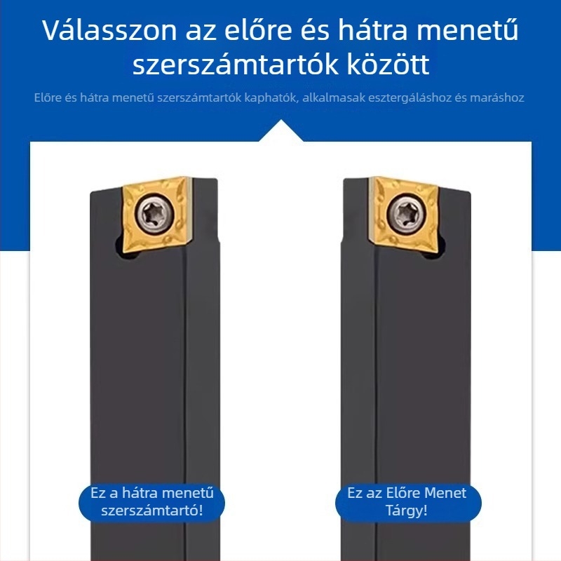 CNC hengeres esztergáló szerszámrúda, 90° gyémánt rögzítő, kinyúló szerszám-támasz SCACL SCACR1212H09