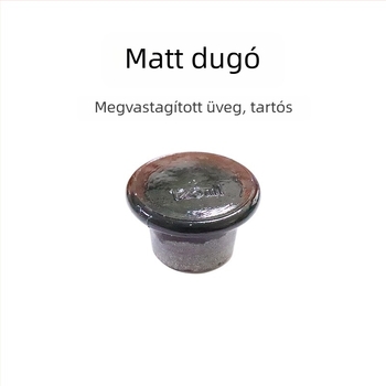 Laboratóriumi reagensekhez használt üveg, matt szájú, széles nyakú, fehér és barna üveg, vastagfalú