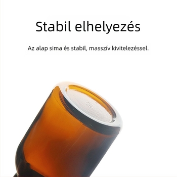 Laboratóriumi reagensekhez használt üveg, matt szájú, széles nyakú, fehér és barna üveg, vastagfalú