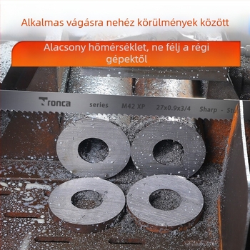 Bi-metál szalagfűrész penge finom és durva fogakkal, 3505, kerékacél, alumínium, fémek, rozsdamentes acél, gyorsacél, kis méretű