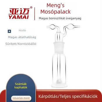 Yamai üveg gázmosó palack laboratóriumi felhasználásra, porózus, 125–500 mL