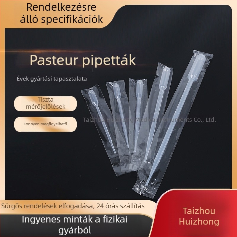 Egyszer használatos műanyag graduált pipetta