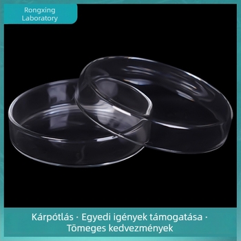 Sejtkultúra tálca üvegből, magas boroszilikát-üveg, sík felületű, átmérő 60/75/90/120 mm