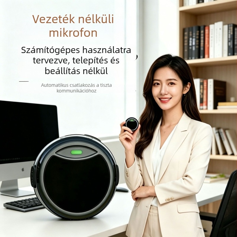 Többportos USB hub számítógéphez és laptophoz, klipszmikrofonos megoldás irodai értekezletekhez és online órákhoz