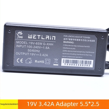 19V 3.42A laptop töltő adapter 5.5/2.5/1.7 mm csatlakozóval