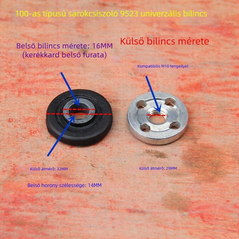 100 típusú szorítólemez csiszolóhoz, 9523 modell