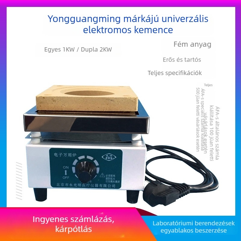 Yongguang elektromos ellenállásos fűtőtest, állítható hőmérséklet, 1000W–2000W