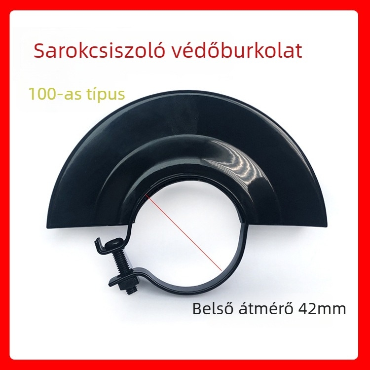 Szögcsiszoló védőburkolat, védőfedél a csiszolókoronghoz, porvédő, elektromos szerszámhoz való kiegészítő — típusok: 100, 125, 150