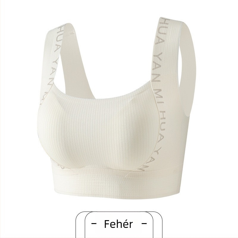 Sima sportmelltartó tanktop-stílusban, 3/4 kosár, lélegző, hátsó támasz, jóga és szabadtéri edzéshez, nyár