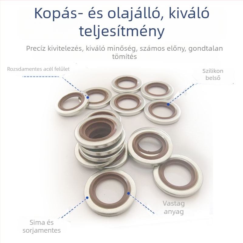 Brit szabvány fluorgumi tömítőgyűrű fix maggal és tömítő kereszttaggal