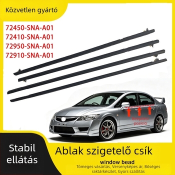 72950-72410-72450 - SNA-A01 Honda Civichez külső üveg vízálló tömítőcsík
