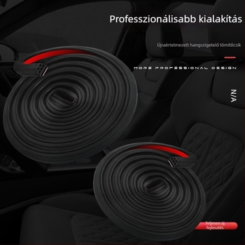 Háromrétegű megvastagított autóajtó tömítő profil, por- és zajszigetelő