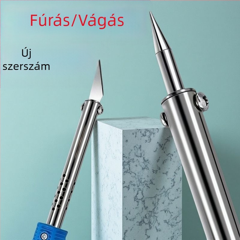 Ipari minőségű forrasztópáka-készlet, állandó hőmérséklettel, nem állítható, otthoni javításokra és hegesztésre