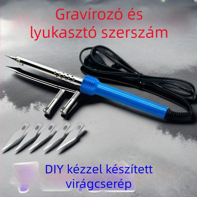 Ipari minőségű forrasztópáka-készlet, állandó hőmérséklettel, nem állítható, otthoni javításokra és hegesztésre