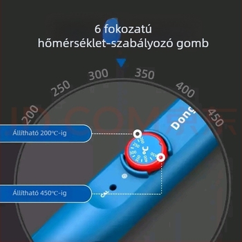 Digitális kijelzős elektromos forrasztókészlet, állandó hőmérséklettel, elektronikai javításokhoz