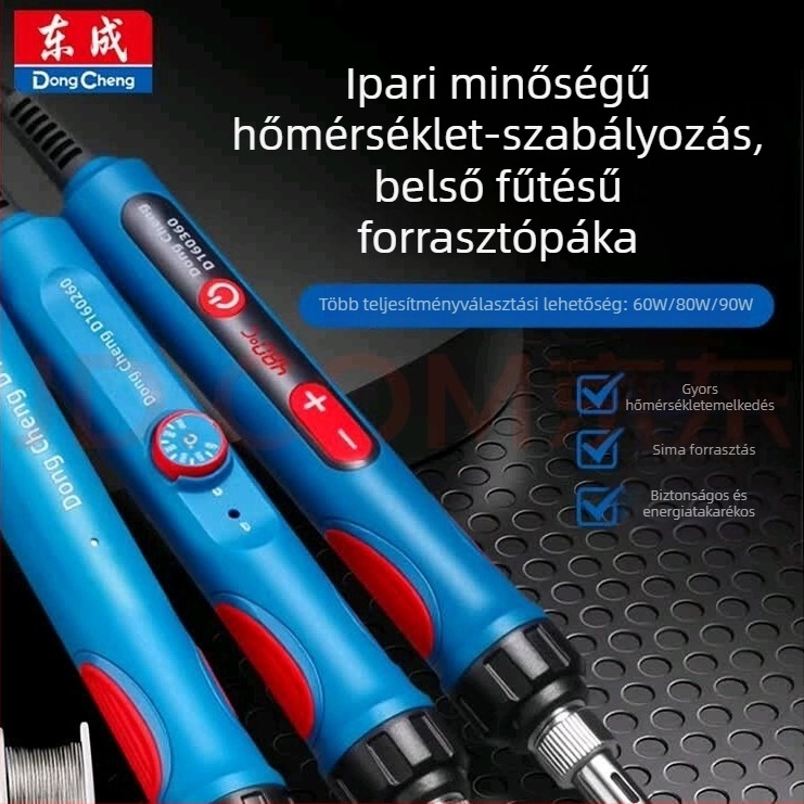 Digitális kijelzős elektromos forrasztókészlet, állandó hőmérséklettel, elektronikai javításokhoz
